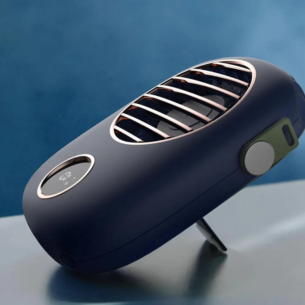 

Hangings Neck Small Fan USB Rechargeable Mini Fan Outdoor Handheld Fan Desktop Fan Portable Waist Fan Portable Ventilador