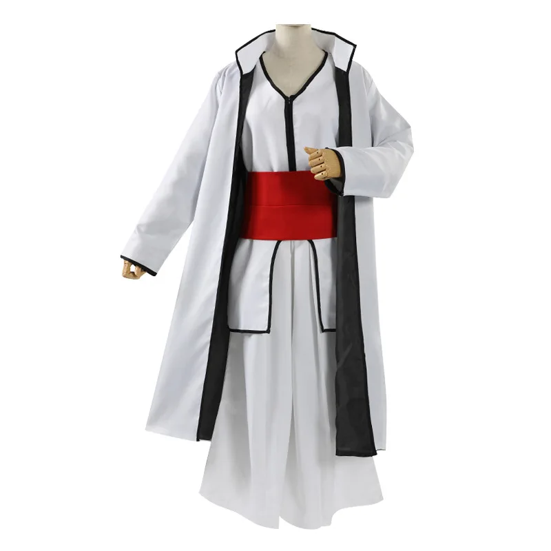 

new Anime Bleach Aizen Sousuke Cosplay Costume Coat Top Outfits Halloween Carnival Suit