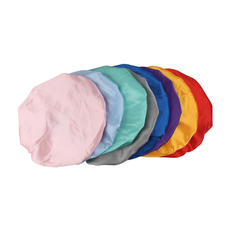 

Blank Human Satin Virgin Hair extensions bundles wigs cap bonnet,sleep hair protect bonnet, silk double layer luxury bonnet