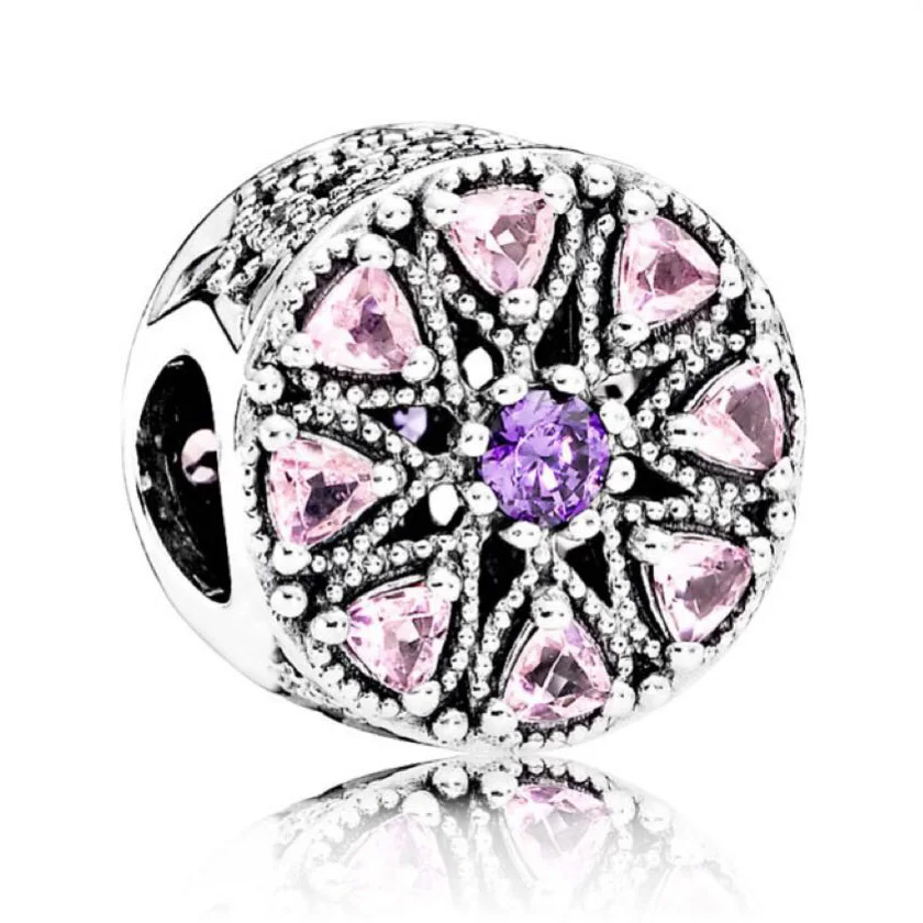 

Оригинальный перфорированный мерцающий медальон с хрустальным шармом, ювелирные изделия «сделай сам», подходит для бусин из стерлингового...