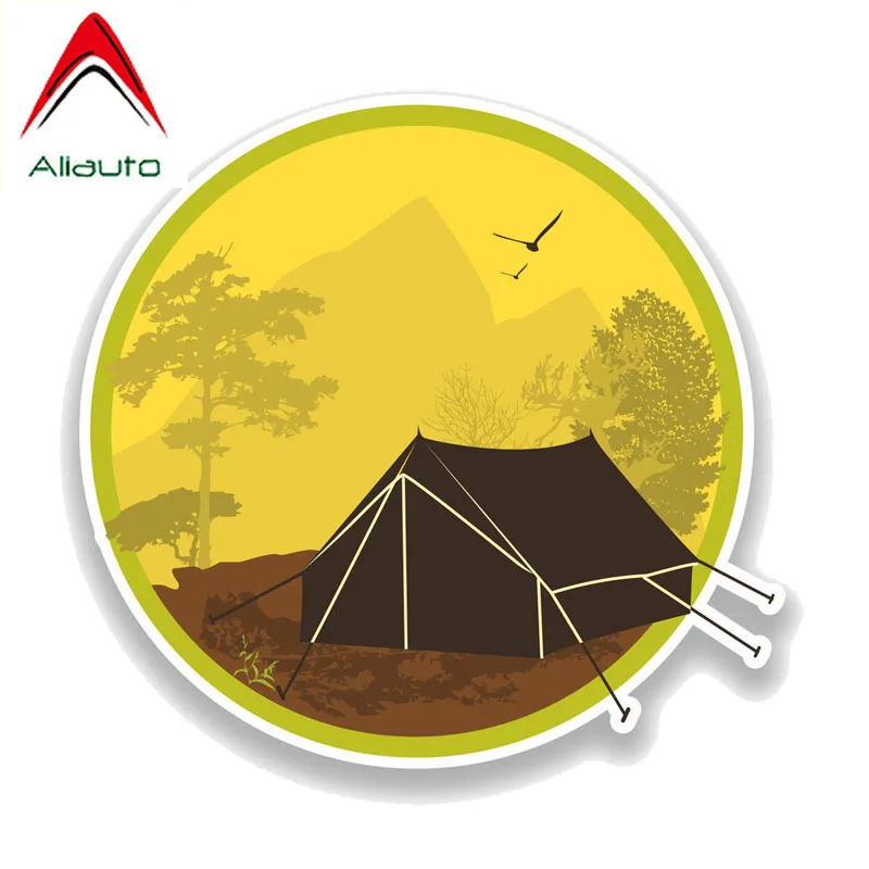 

Aliauto Beautiful Wilderness Outdoors Camping Decal PVC Waterproof Reflective Creative Motorcycle Car Sticker,12cm*12cm