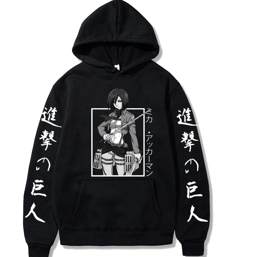 

Hot Anime Attack on Titan Hoodie Men Sweatshits Women Pullovers Autumn Long Sleeve Hooded Casual Fashion Boys Women-Clothes