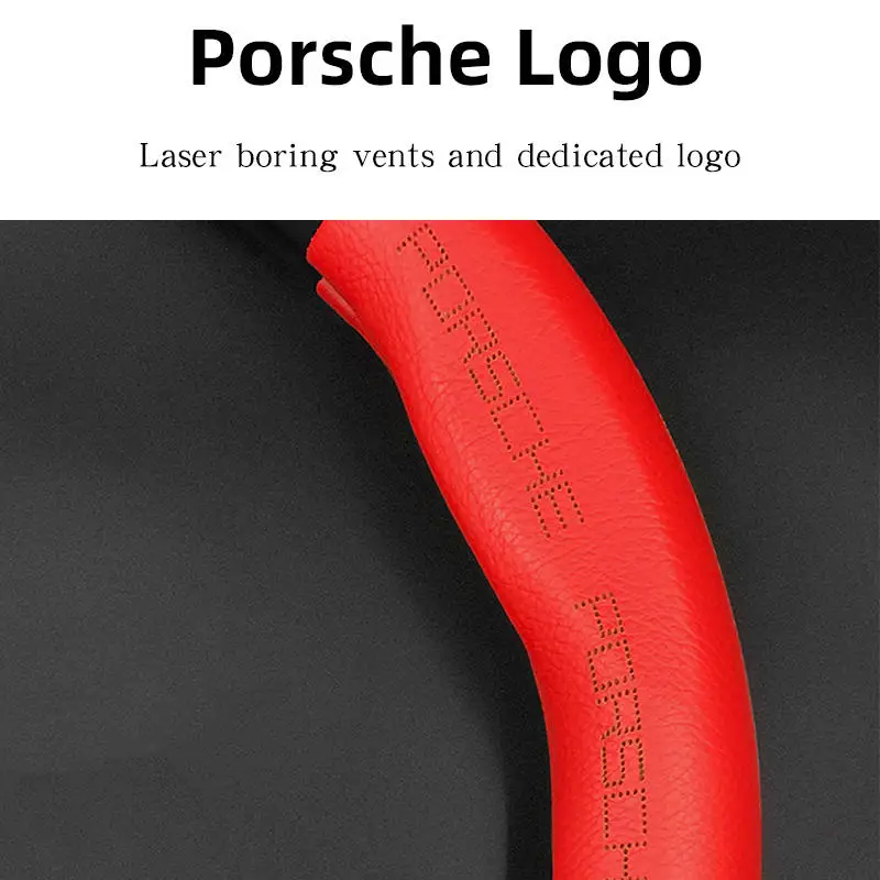 

Hot Sell Universal 15 inch Breathable Anti-Slip Leather carbon fiber Car Steering Wheel Cover