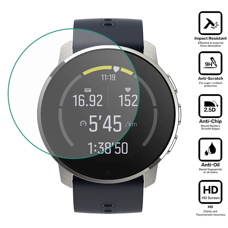 Защитная пленка для смарт-часов Suunto 9 Baro Suunto9 закаленное стекло - купить по