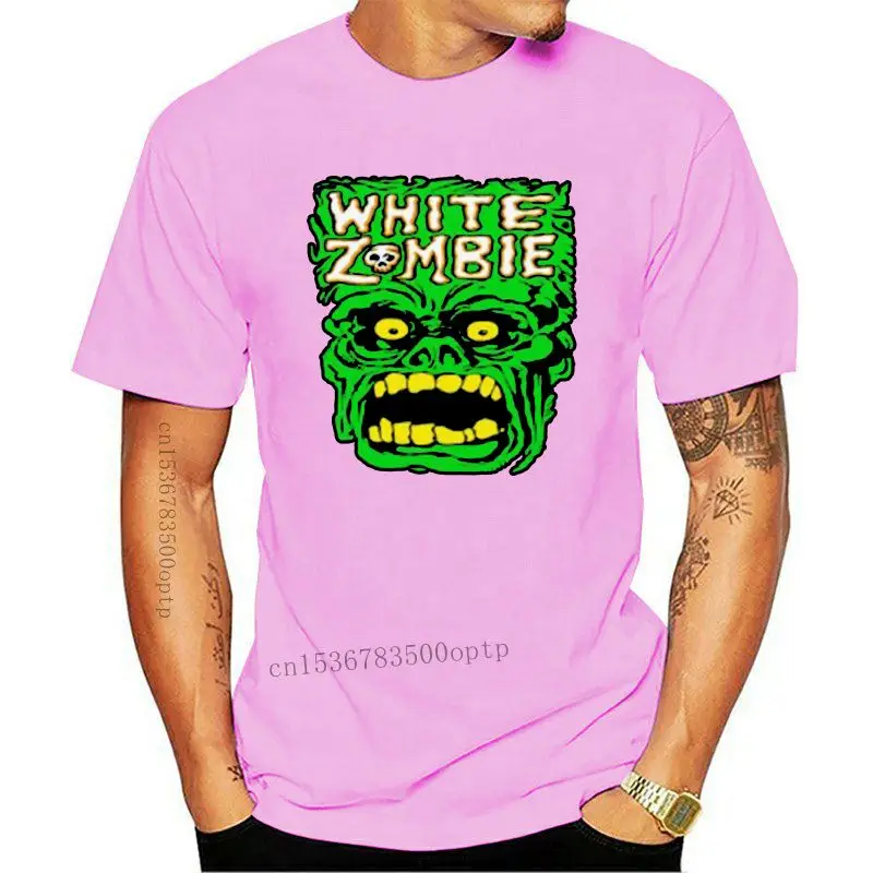 

Новинка, белая мужская футболка с изображением зомби из тяжелого металла, размер S-3Xl, бесплатная доставка Повседневная модная футболка с пр...
