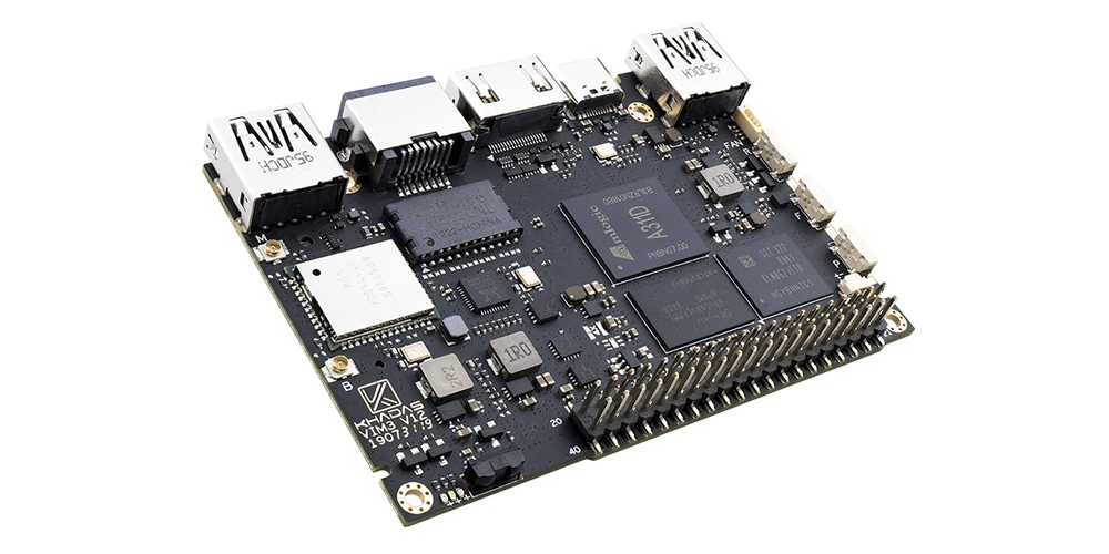 Самый мощный одноплатный компьютер с 4 Гб LPDDR4/4X+ 32 ГБ EMMC и 5,0 NPU Khadas VIM3 Pro демонстрационная плата