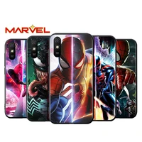 marvel spiderman art for xiaomi redmi 10x pro 9c 9a 9t 9 go k40 k30 ultra k20 8 7 s2 6 5 4x pro soft black phone case