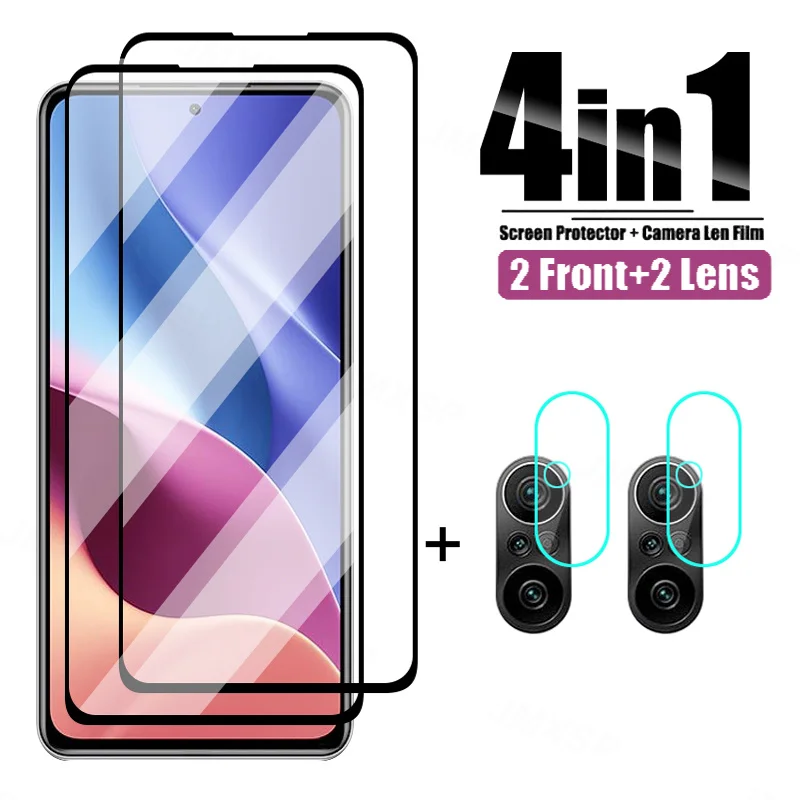 

Защитное стекло 4 в 1 для Xiaomi Redmi Note 10 9 Pro Max 10T 10S 9T 9S, закаленное стекло для Redmi 9 9A 9T 9C 9AT 9i, пленка для объектива