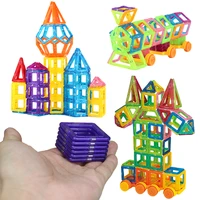 50pcs 4 different combinations mini magnetic designer toys plastic magnetic blocks construction set educational toys kids gift