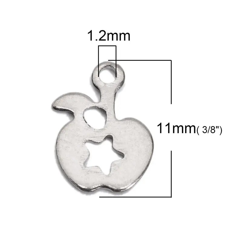 10 шт. подвески из нержавеющей стали для удлинения хвоста яблони и фруктов мужские