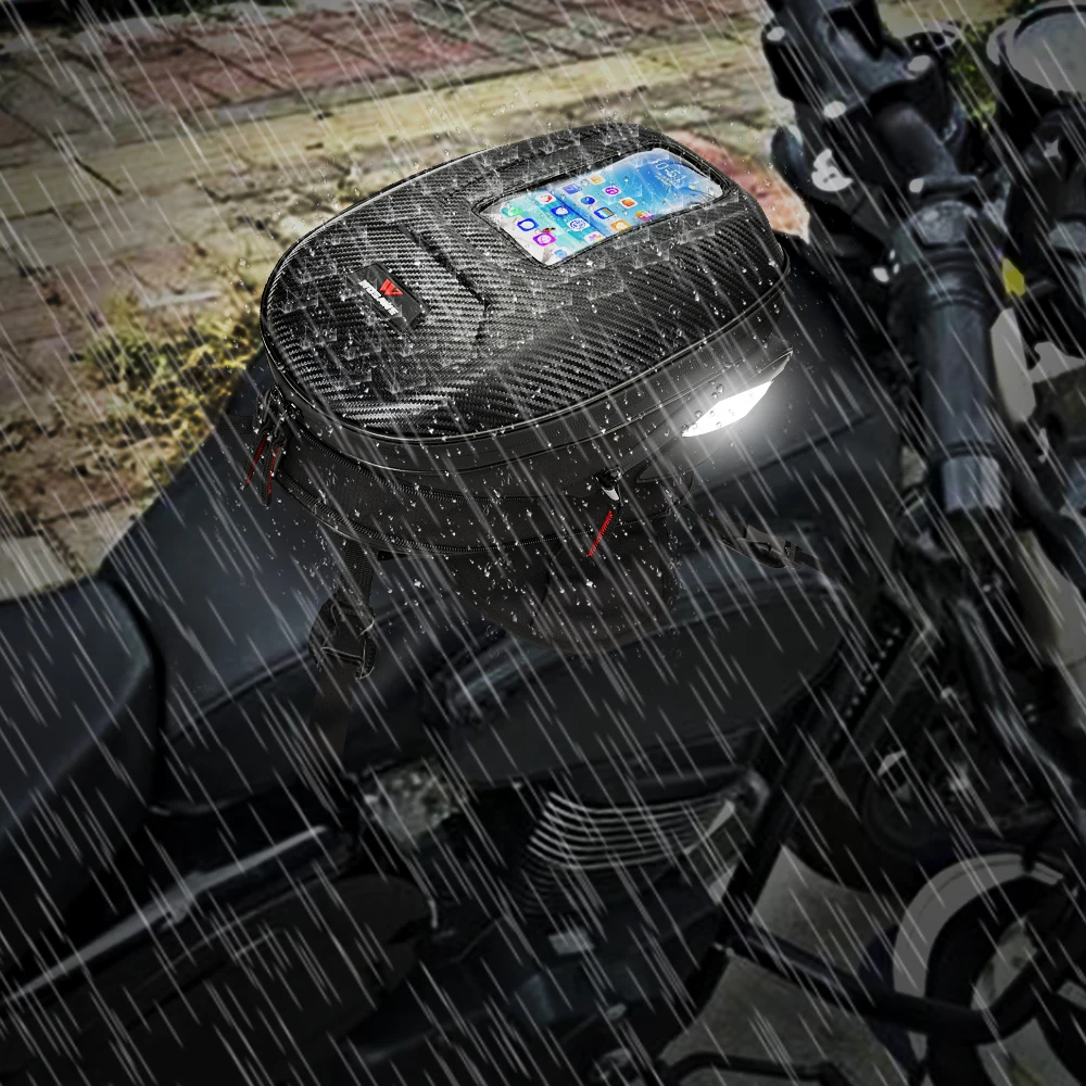 WOSAWE мотоциклетная сумка с магнитным баком мобильный телефон GPS навигационная