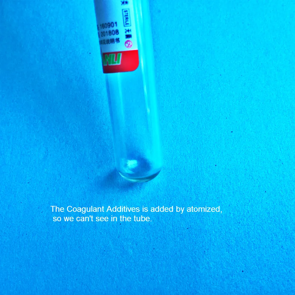 Одноразовая Стерильная вакуумная трубка для сбора крови с коагулянтовыми