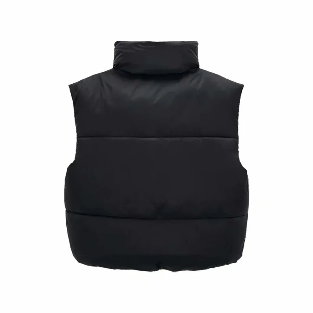 

Autumn Winter women thick Vest Coat Both side wear long zipper sleeveless waistcoat Nice New fashion female thick warm Vest