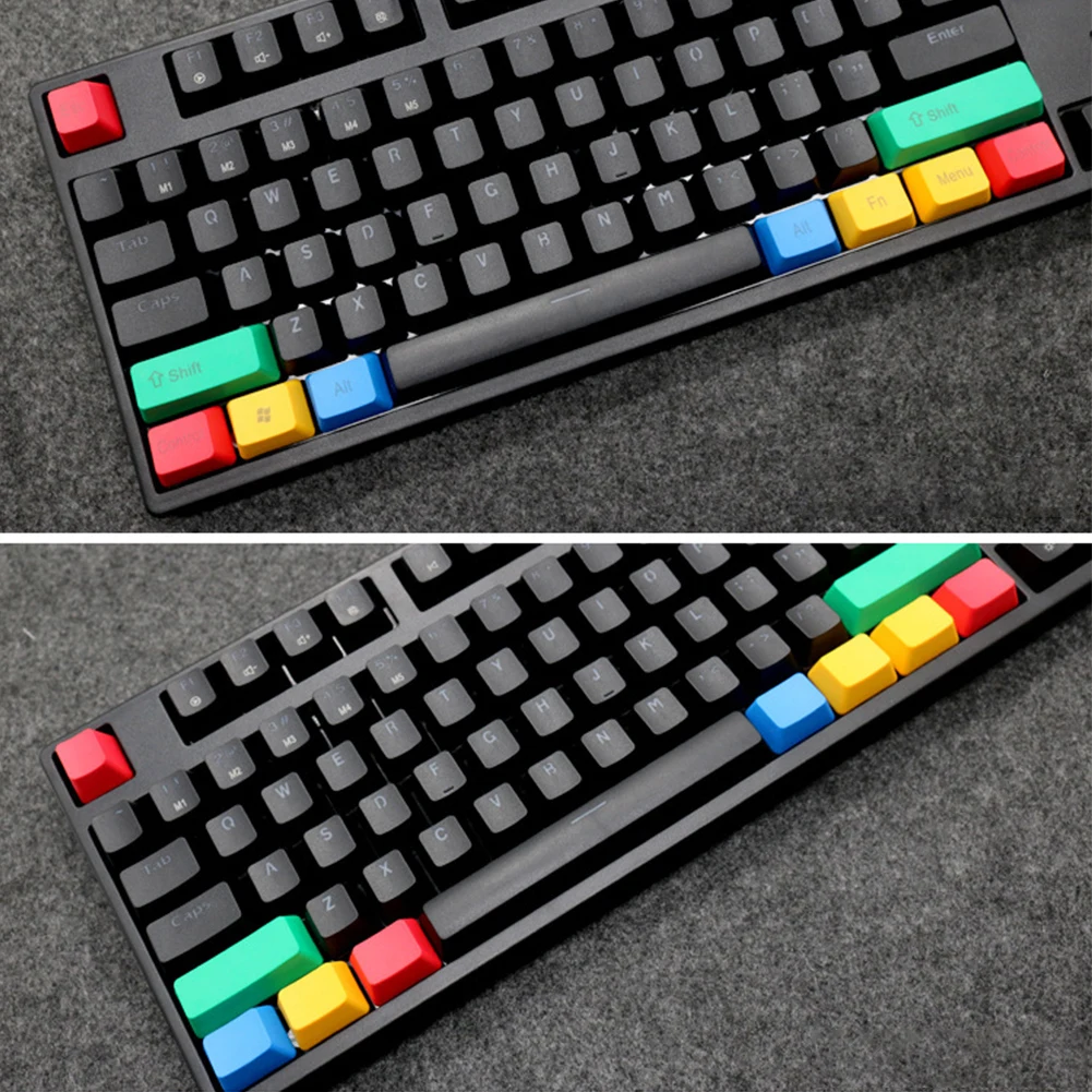 12 шт./компл. ключ Шапки свет PBT-доказательство Цвет в комплекте белая освещенная