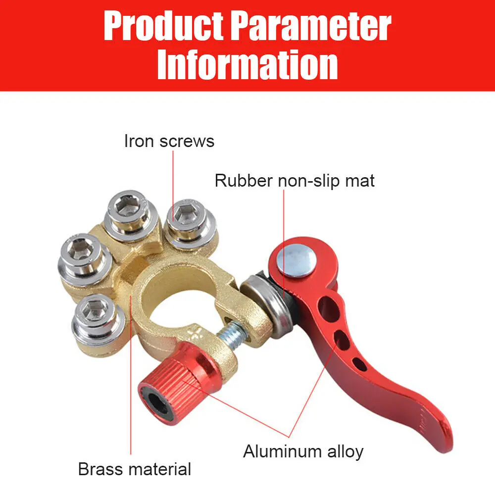 2 шт. 12 В 24 автомобильная аккумуляторная клемма провод кабель разъем отключения