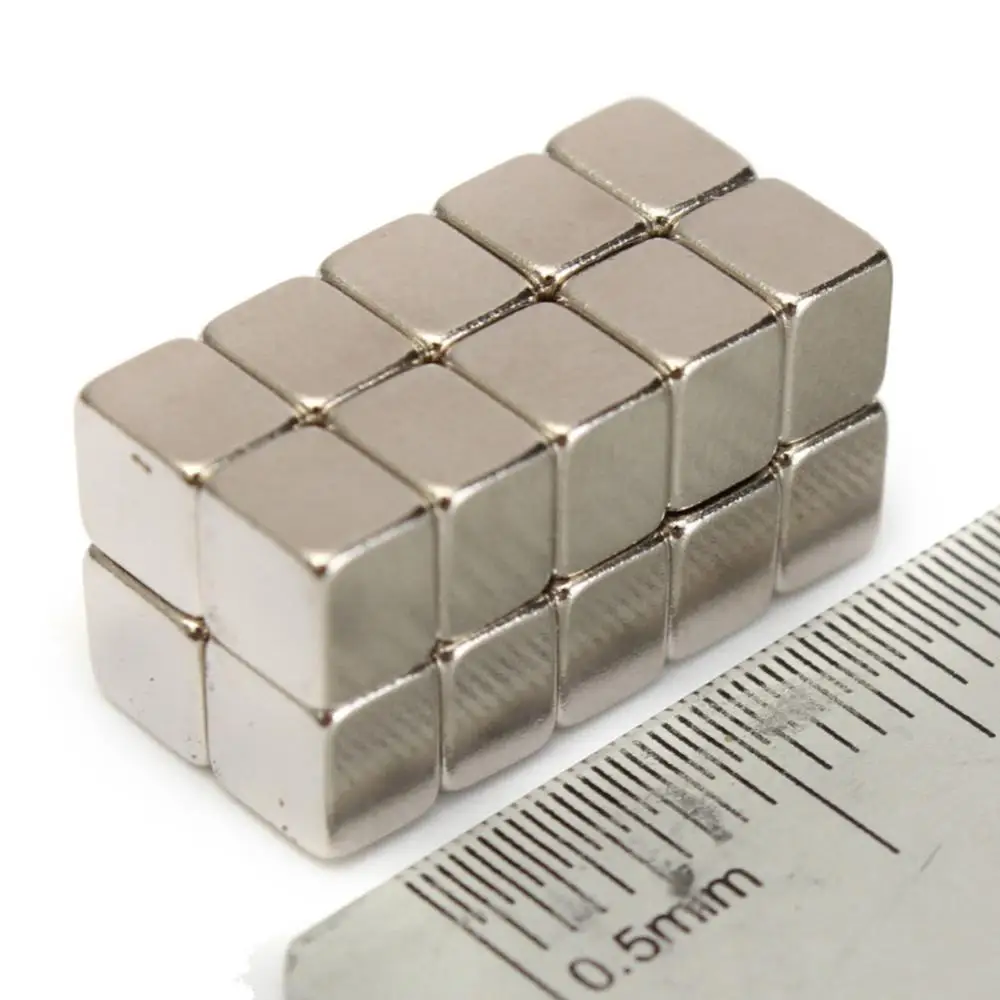 20 штук 5x5x4 мм N52 супер сильные квадратные Редкоземельные неодимовые магниты на