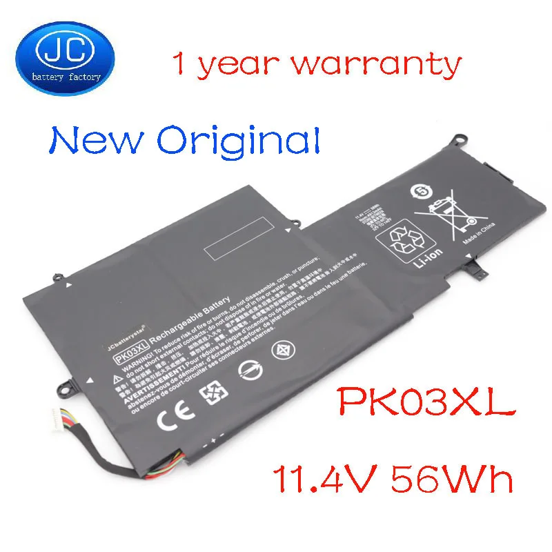 Новый оригинальный аккумулятор JC PK03XL для ноутбука HP Spectre Pro X360 13 HSTNN DB6S 6789116 005 11 4 V