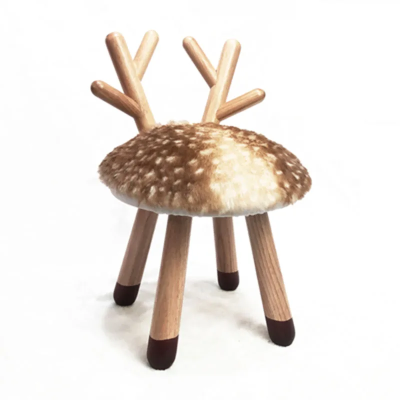 Скандинавский стул из массива дерева детский для детей мультяшное детское