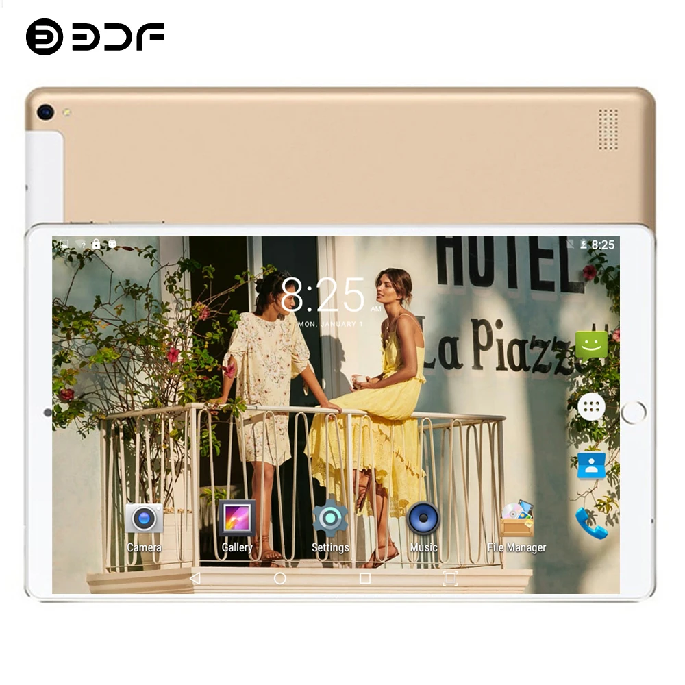 Планшет BDF с 10 1 дюймовым дисплеем восьмиядерным процессором ОЗУ 4 Гб ПЗУ 64 ГБ 7 8 9