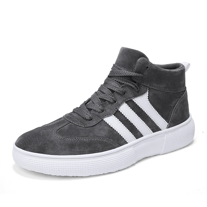 Мужская зимняя обувь Бархатная повседневная с высоким берцем Сохраняющие тепло