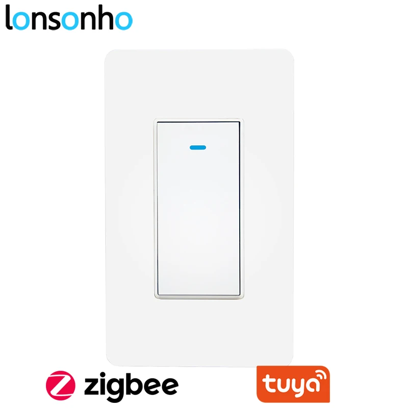 Lonsonho Zigbee умный Wifi переключатель US кнопочный переключатель работает с Tuya Zigbee концентратор беспроводной пульт дистанционного управления Alexa Google Home
