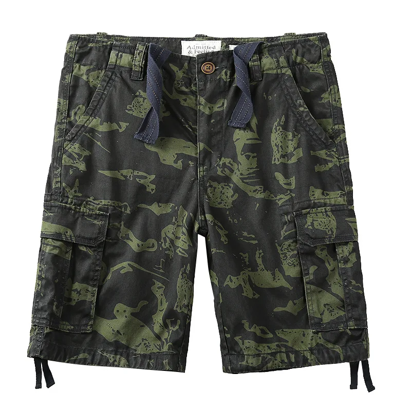 Камуфляжные камуфляжные шорты-карго для мужчин новинка 2020 мужские повседневные