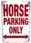 BNIST, стоянка только для лошадей, винтажный знак для стоянки животных, алюминиевый оловянный металлический предупреПредупреждение ющий знак