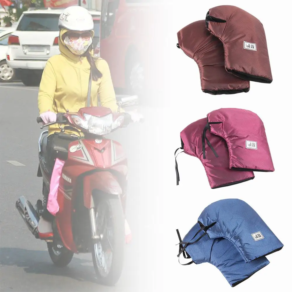 Зимние перчатки для электромобиля мотоциклетные толстые теплые ветрозащитные