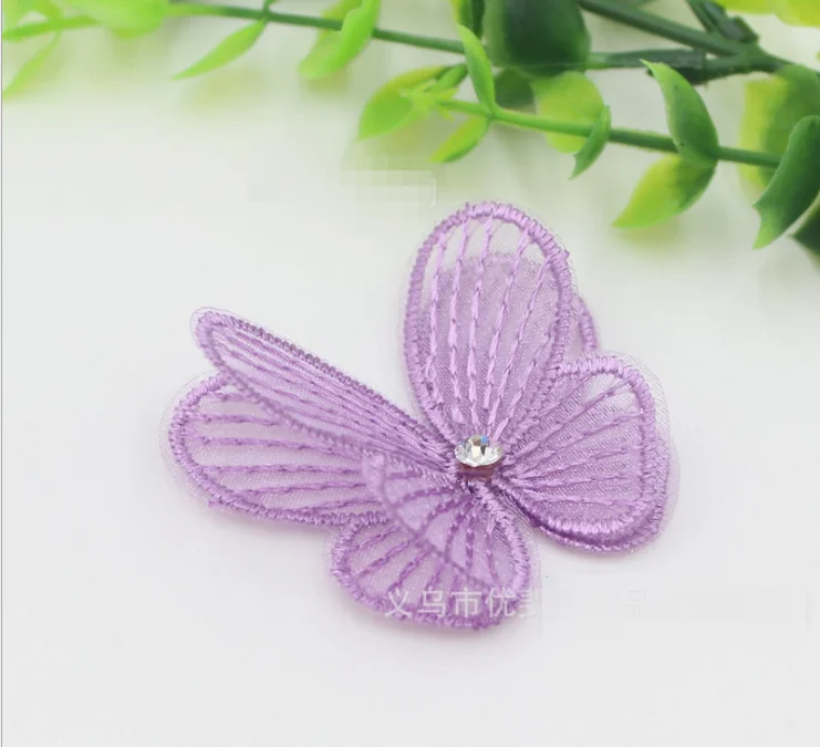 Двухслойный стерео ремень с алмазной кружевной вышивкой бабочки Детская повязка