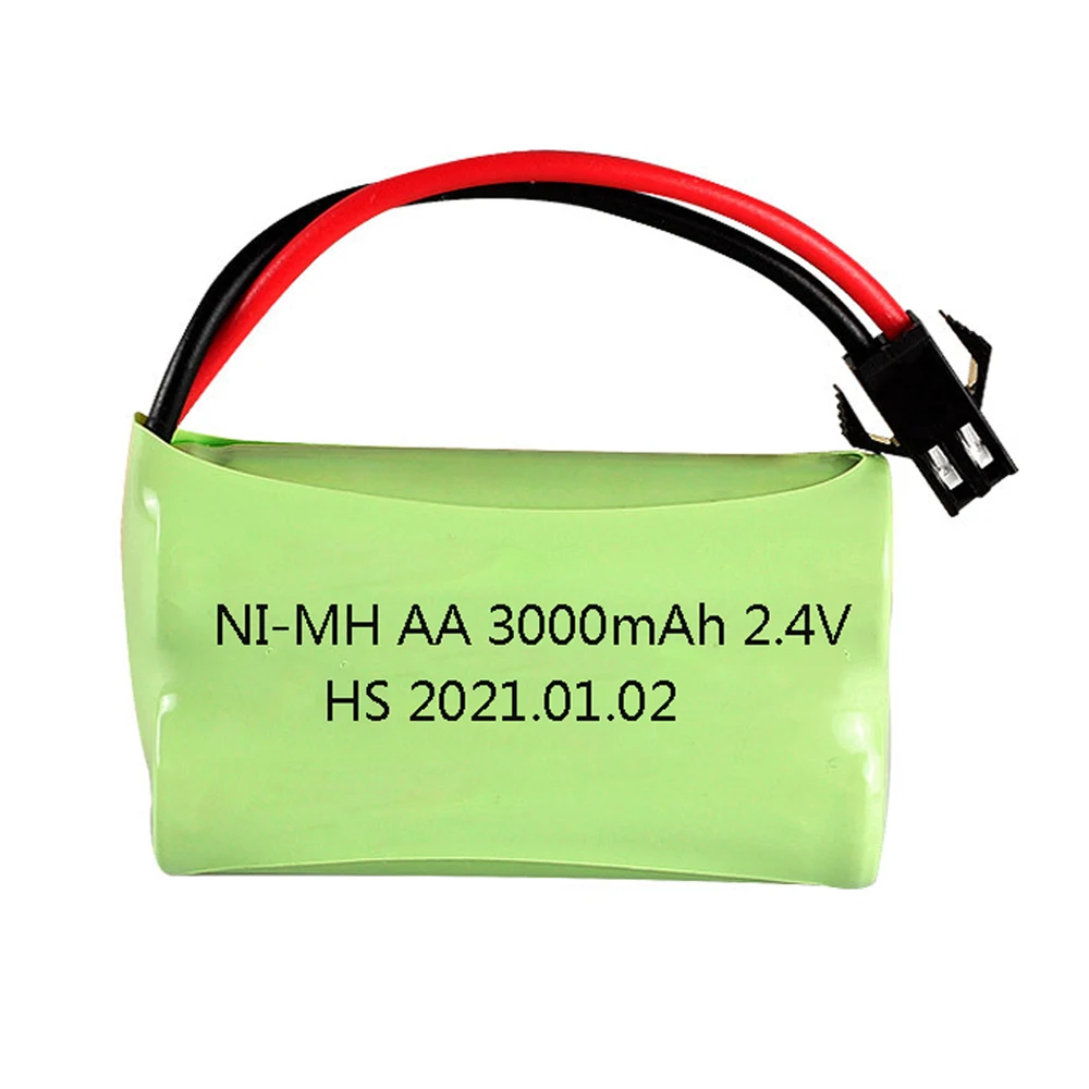 Аккумуляторная батарея 2 4 В 3000 мАч Ni-MH перезаряжаемая для игрушек с дистанционным