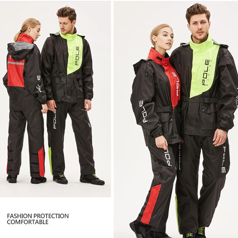 Водонепроницаемый дождевик для мотоцикла куртка скутера велосипеда одежда и