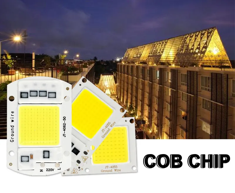 COB светодиодный чип, реальная мощность, 10 Вт, 15 Вт, 20 Вт, 30 Вт, 50 Вт, светодиодный лампочка, 220 В, 240 в, IP65 Smart IC для DIY, светодиодный прожектор, светильник, точечный светильник