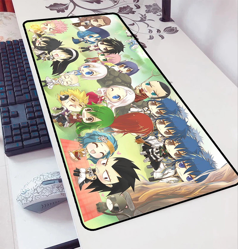 

Fairy Tail Mouse Pad 90x40cm Gaming Mousepad Anime Gel Office Notbook Desk Mat Customized Padmouse Games Pc Gamer Mats