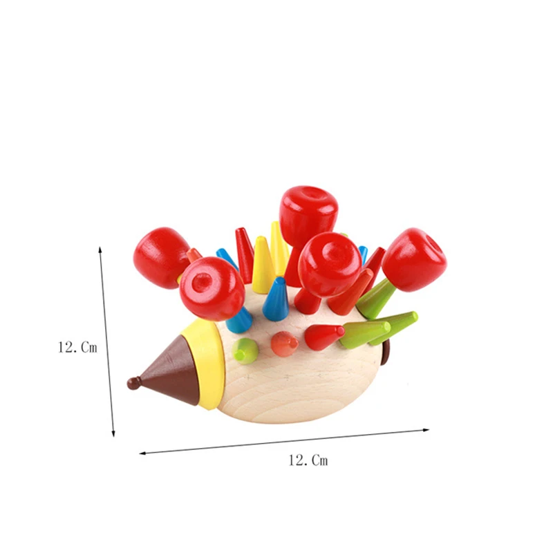 Деревянная Магнитная красочная игрушка-Еж для правописания модель детского сада