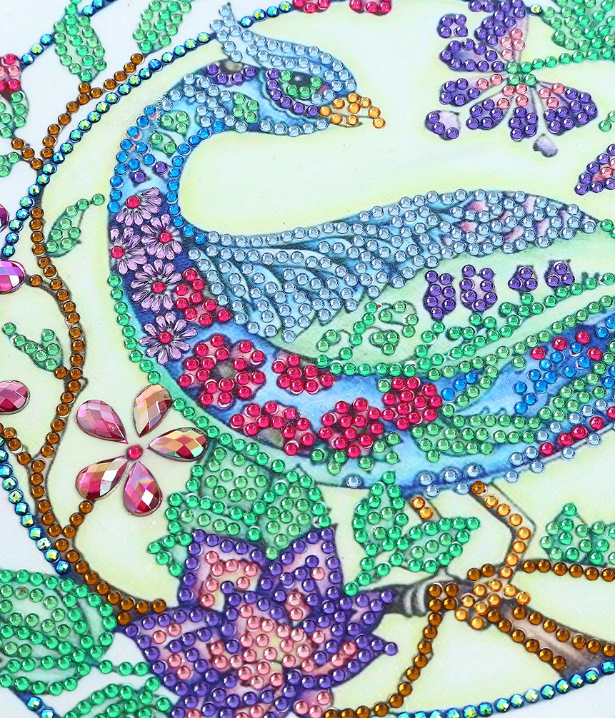 

5D Diamond Embroidery Animal Flower Peacock Special Shaped Diamond PaintingCross Stitch Crystal Diamond Picture Home Decoration