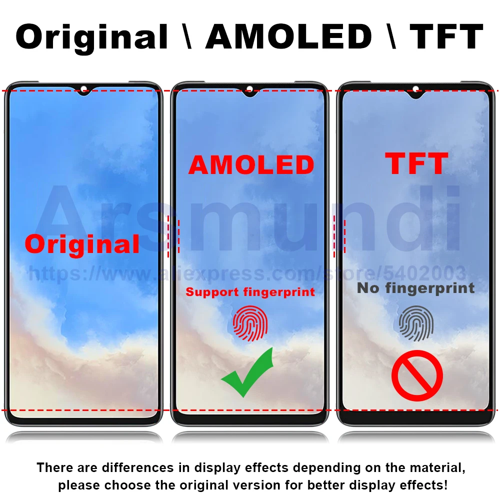 AMOLED для OPPO Reno3 / A91 A73 2020 F15 F17 K7 Find X2 lite ЖК-дисплей кодирующий преобразователь