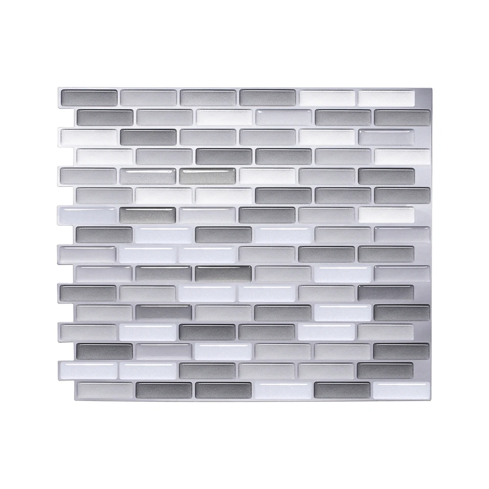 

Vividtiles Self adhesive European Home Decor Removable Waterproof Vinyl Wallpaper 3D Peel and Stick Mosaic Tiles - 1 Sheet