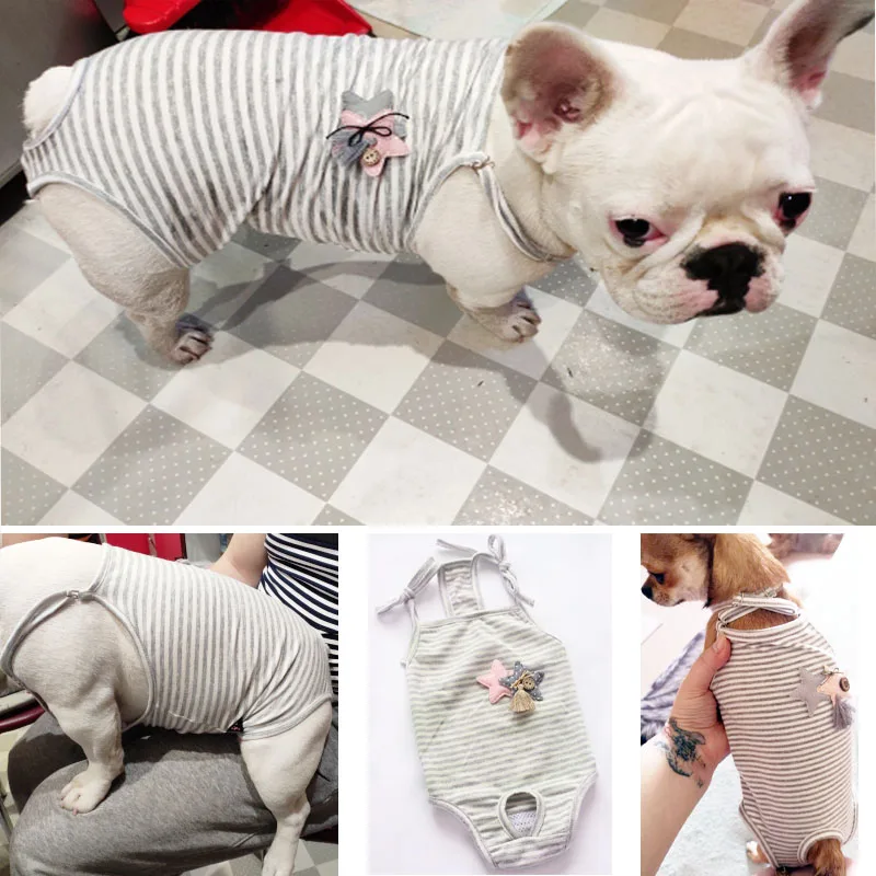 Комбинезон для животных антибактериальные Трусы собак нижнее белье подгузники