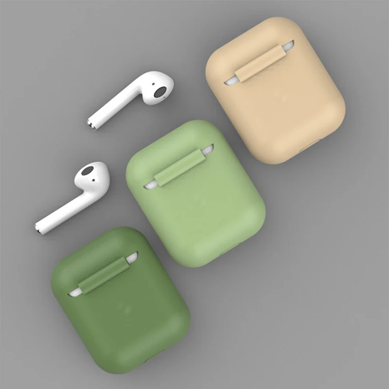 Чехол для наушников Apple AirPods 2 мягкий силиконовый чехол беспроводных Bluetooth