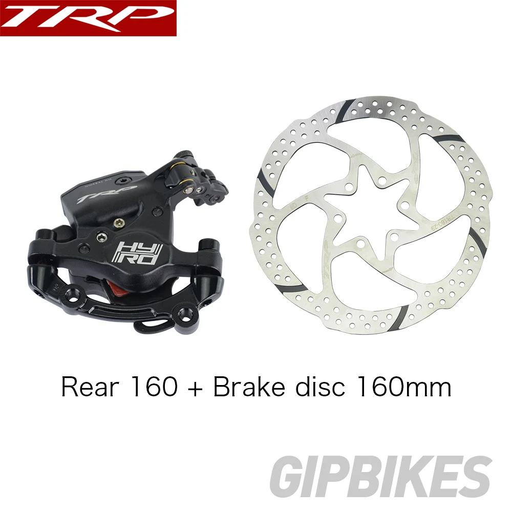 Rear160 disc 160mm TRP HY/RD штыревой кабель с приводом гидравлический дисковый тормозной суппорт 160 мм w/or w/o ротор передний/задний/комплект HYRD ROAD Черный - Цвет: Rear160 disc 160mm