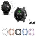 Мягкий защитный чехол для Fenix 5 5x 5s Plus 9H, гибкая Защита экрана для Garmin Fenix 6 6s 6x Pro Watch, стеклянная пленка, пылезащитная заглушка