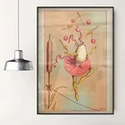 ВИНТАЖНЫЙ ПЛАКАТ лягушка Художественная Картина на холсте викторианская забавная животная антроморфная цирковая лягушка открытка детская картина домашний декор