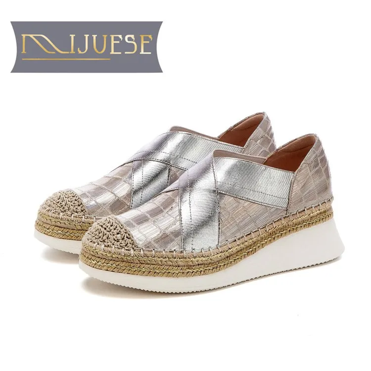 MLJUESE/женские туфли-лодочки Сезон осень-весна Мягкие туфли из овечьей кожи