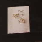 Серьги-гвоздики золотого цвета с кристаллами, 14 к