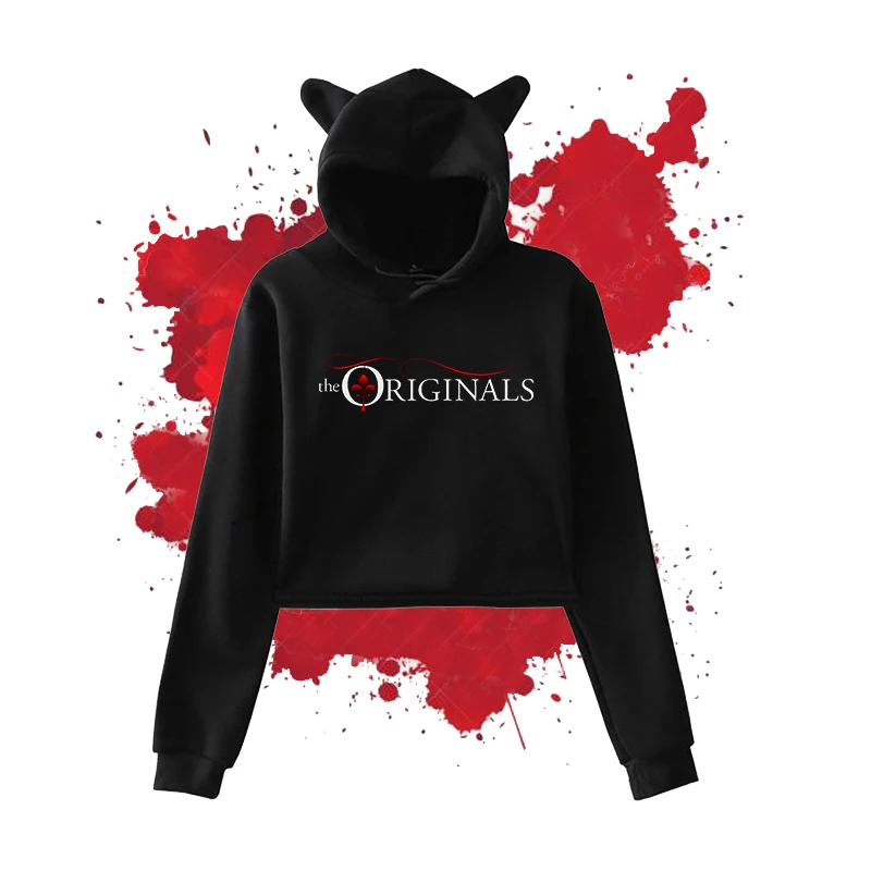 

The Vampire Diaries Hoodie Kpop Women Sweatshirt Spring Autumn Girls Pullover Casual Fleece Warm Printed Sportswear Tops