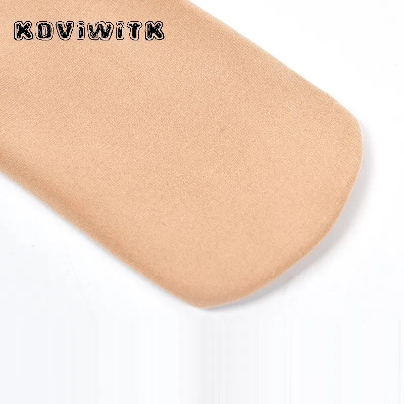 Stylish Black Long High Solid Socks knee Women Cotton elastic Sock Winter Warm Thick Plus velvet for lady Wedding Christmas Sox