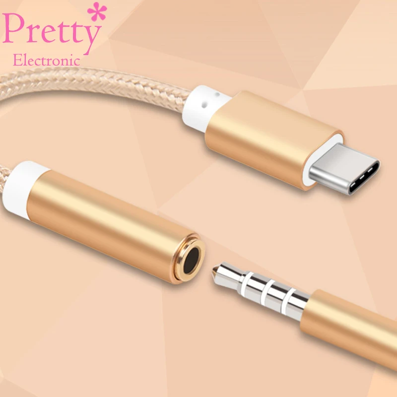 AUX аудио кабель USB Type C к 3 5 адаптер для наушников мм преобразователь xiaomi 6 Letv 2 2pro max2