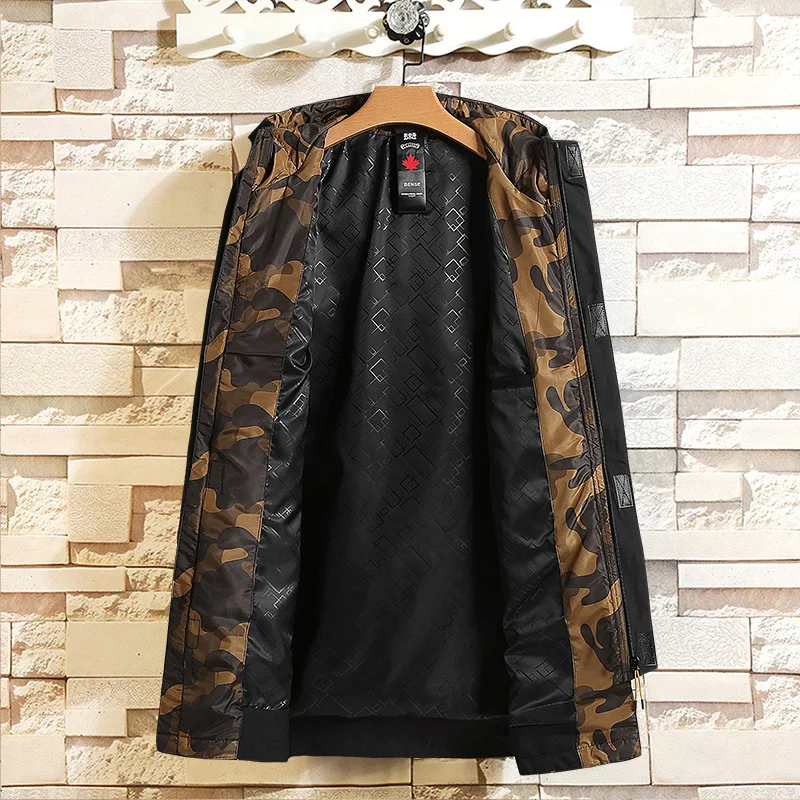 Новая стильная мужская куртка большого размера на весну и осень повседневная