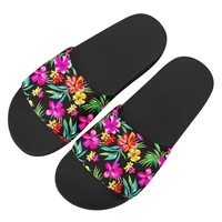 whereisart hawaiian floral print summer indoor slippers women sandals home flip flops ladies beach shoes femmes sandales pisos