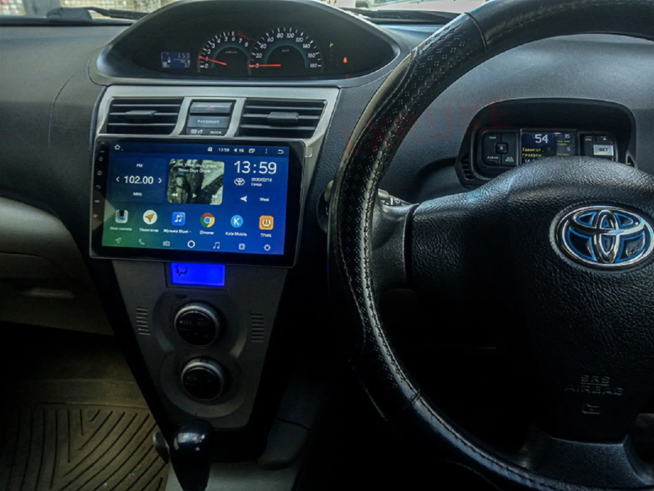 

4G LTE Android 10,0 64 Гб GPS CARPLAY для TOYOTA VIOS 2008-2013 мультимедийный стерео автомобильный DVD-плеер навигация GPS радио встроенный DSP